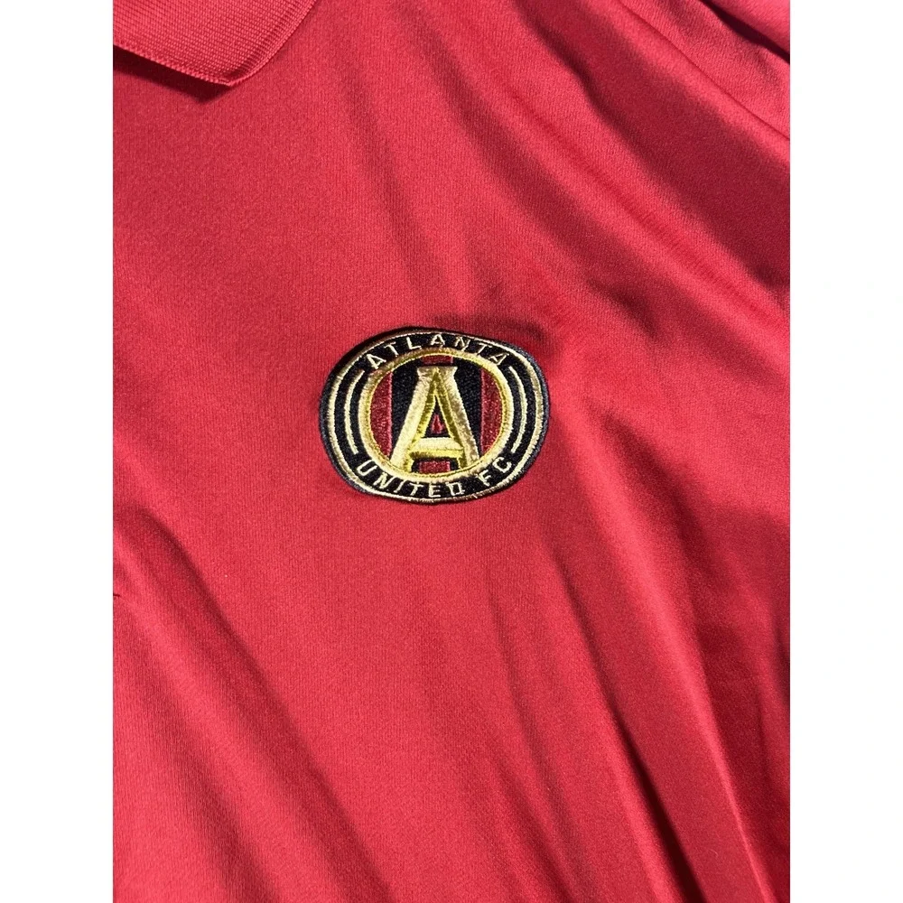 Adidas Atlanta United FC Mens‎ XL Short Sleeve Climacool Performance Polo Shirt